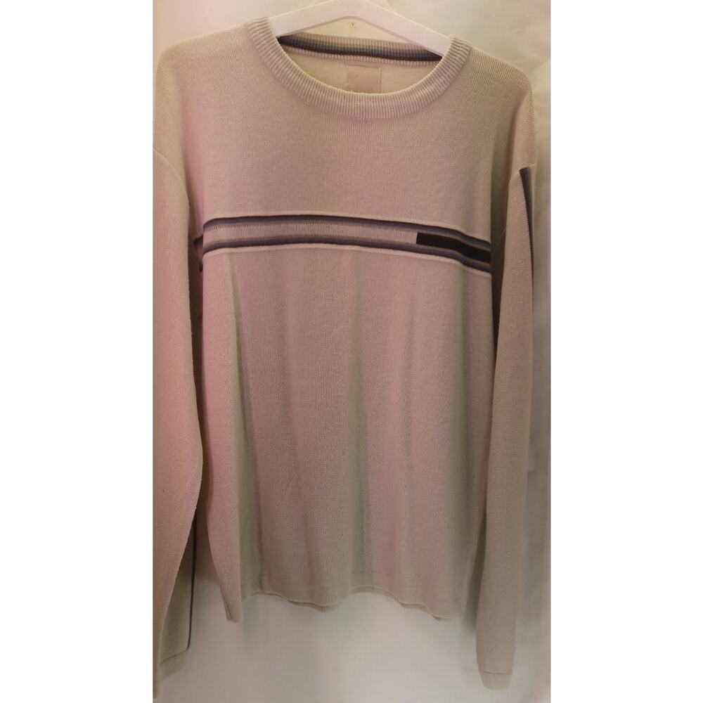 Men's Vintage 90s Y2K Striped Sweater "Extreme Exg" Pullover XL